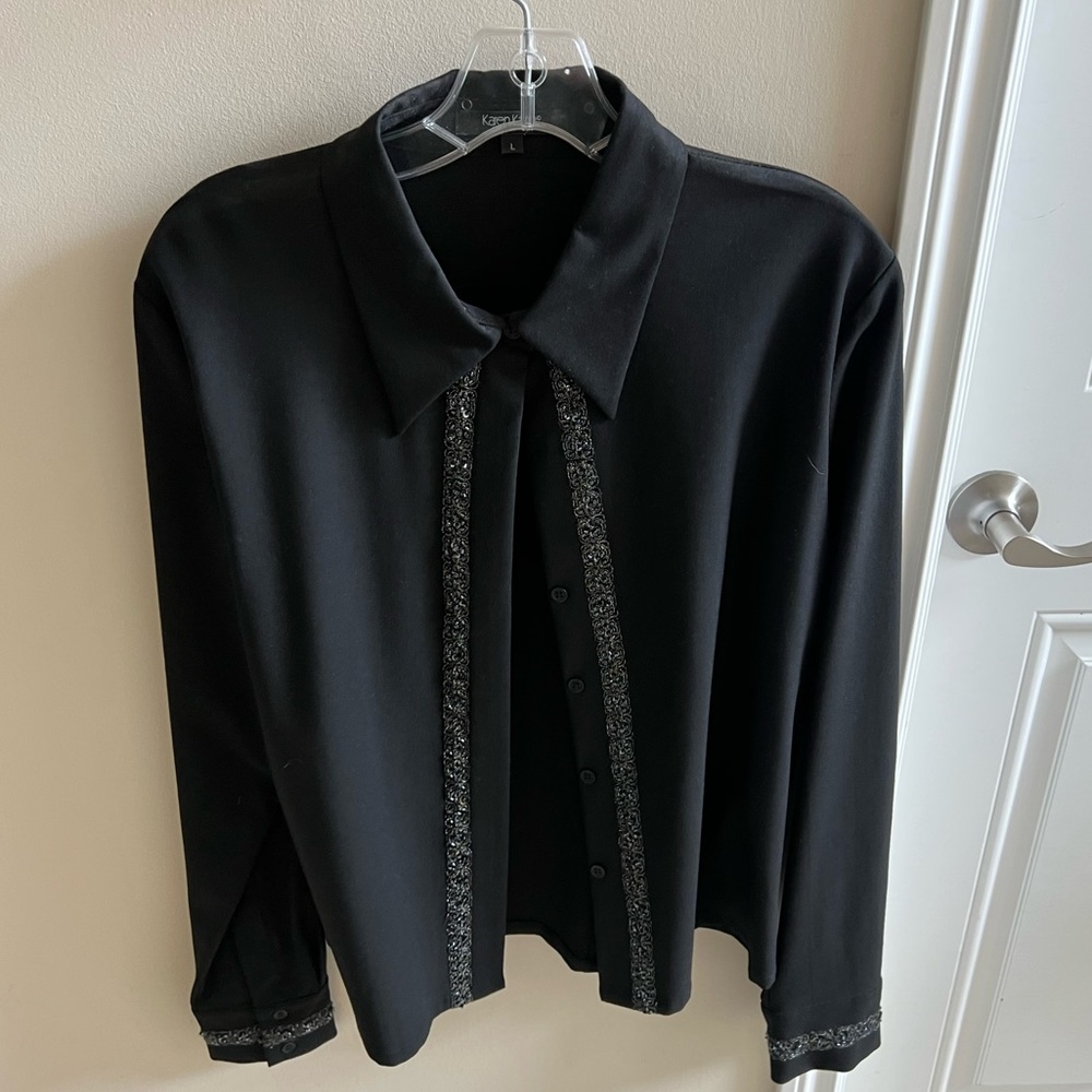 KAREN KANE BUTTON UP L